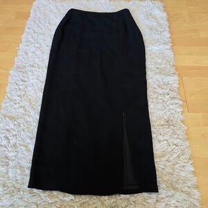 CACHE Elegant‎ Black Women's Black Maxi Skirt Size 8 Preppy